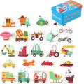 Baby Puzzle Montessori Educational Toys Wood Puzzle Games Iron Box Children Animal Wooden Puzzles For Kids 2 3 4 Year