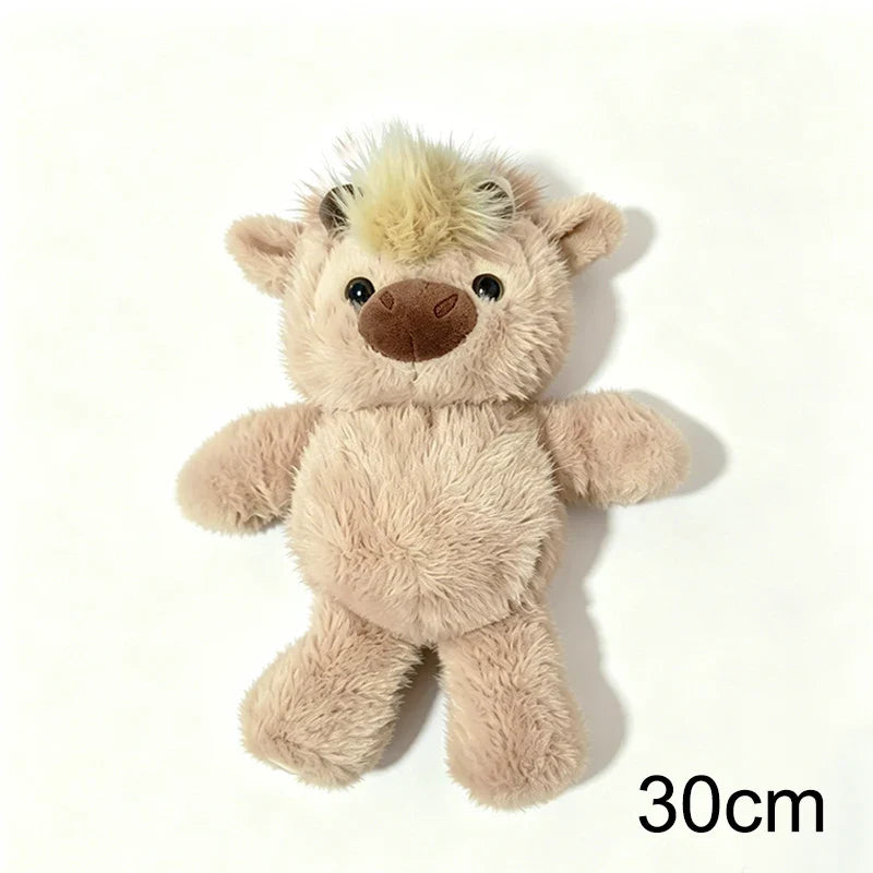 30/40cm Cute West Highland Calf Plush Toys Creative Run Fast Cartoon Soft Stuffed Animal Babys Appease Doll Pendat for Kid Gifts
